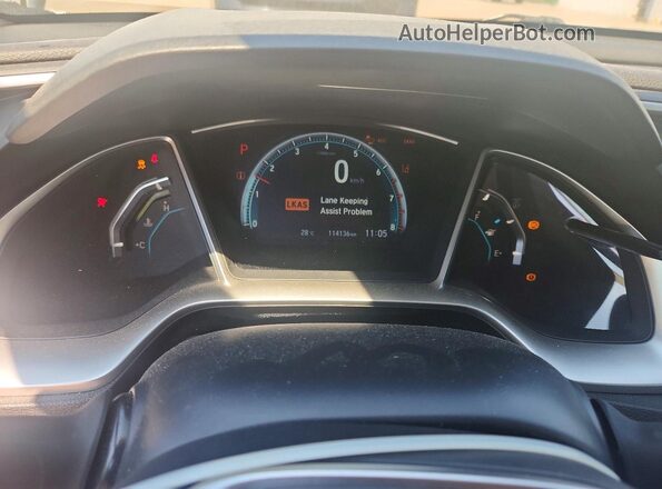 2HGFC3B48GH425783 2016 HONDA CIVIC White Widok zestawu wskaźników