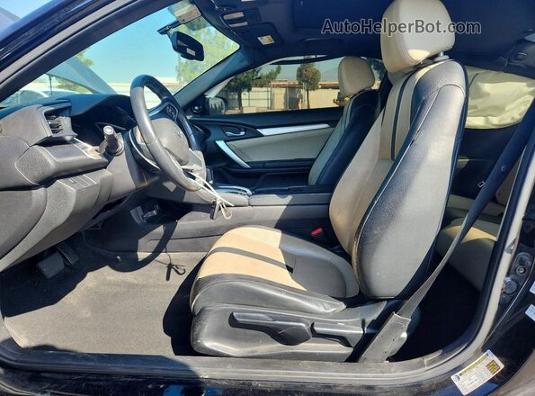 2HGFC3B72JH357854 2018 HONDA CIVIC Черный Вид салона спереди