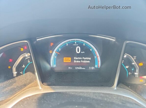 2HGFC3B72JH357854 2018 HONDA CIVIC Черный Вид щитка приборов
