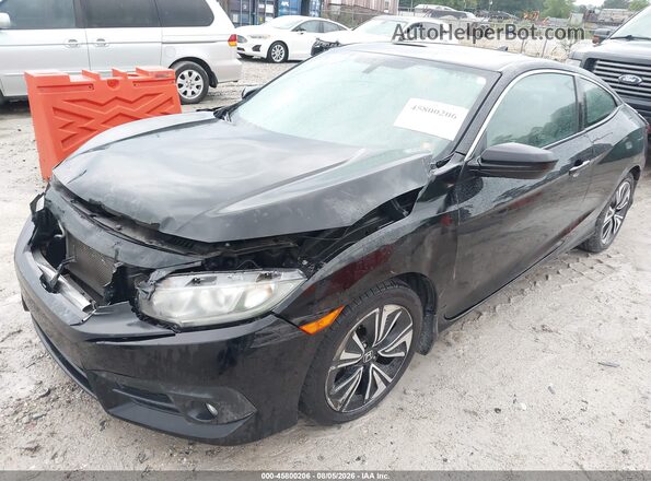 2HGFC3B73GH359539 2016 HONDA CIVIC Black Przód lewy