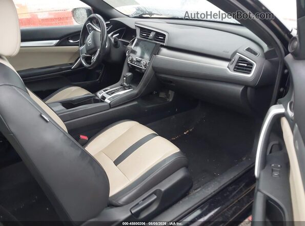 2HGFC3B73GH359539 2016 HONDA CIVIC Black Widok wnętrza z przodu