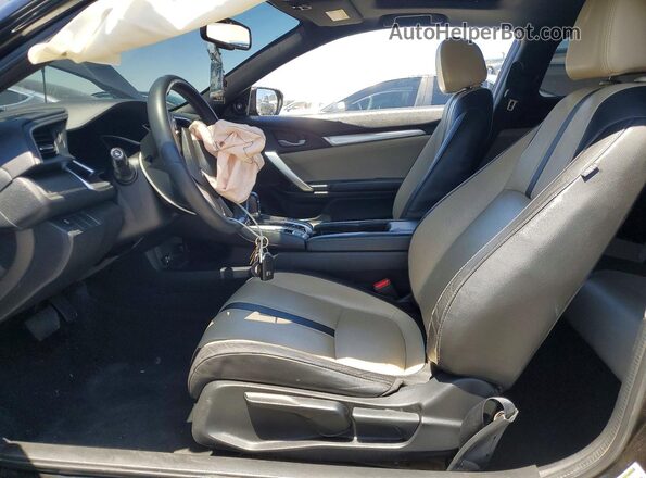 2HGFC3B76GH350415 2016 HONDA CIVIC Черный Вид салона спереди