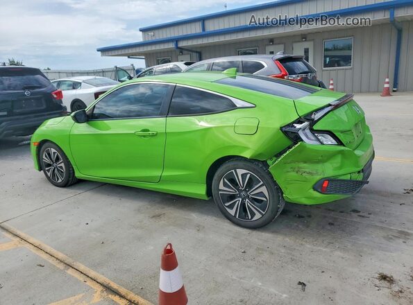 2HGFC3B79JH356099 2018 HONDA CIVIC Green Հետևի ձախ