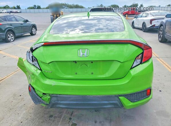 2HGFC3B79JH356099 2018 HONDA CIVIC Green Հետևի տեսք