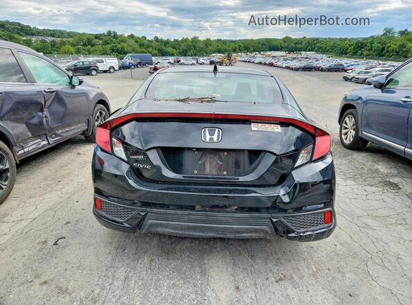 2HGFC3B7XJH353101 2018 HONDA CIVIC Black Widok z tyłu