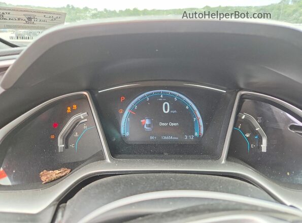 2HGFC3B7XJH353101 2018 HONDA CIVIC Black Widok zestawu wskaźników