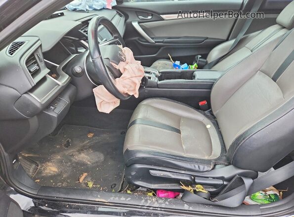 2HGFC3B7XJH353101 2018 HONDA CIVIC Black Widok wnętrza z przodu