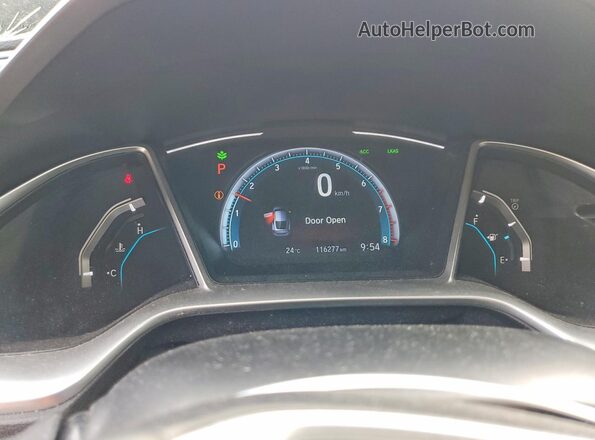 2HGFC3B93KH450174 2019 HONDA CIVIC Black Widok zestawu wskaźników