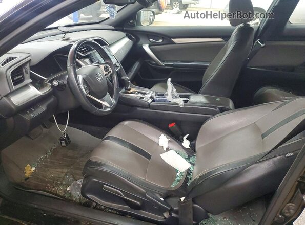 2HGFC3B94GH357414 2016 HONDA CIVIC Black Вид салону спереду