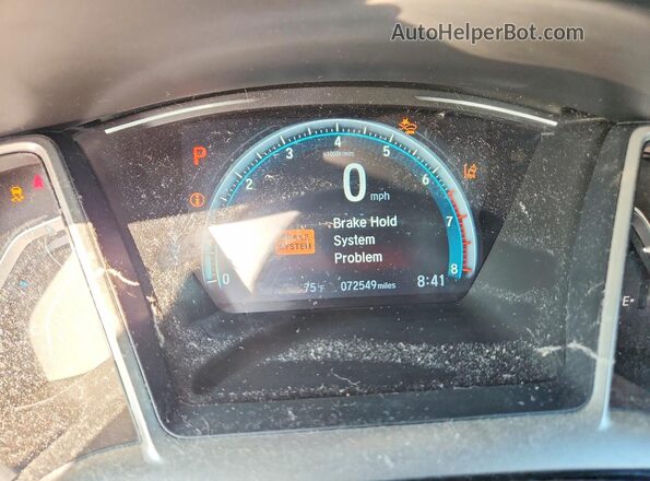 2HGFC3B94GH360006 2016 HONDA CIVIC Black Widok zestawu wskaźników