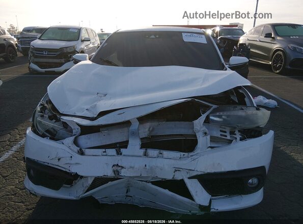 2HGFC3B97JH350920 2018 HONDA CIVIC White Instrument cluster view