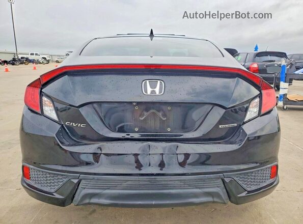 2HGFC3B97JH351775 2018 HONDA CIVIC Black უკანა ხედი