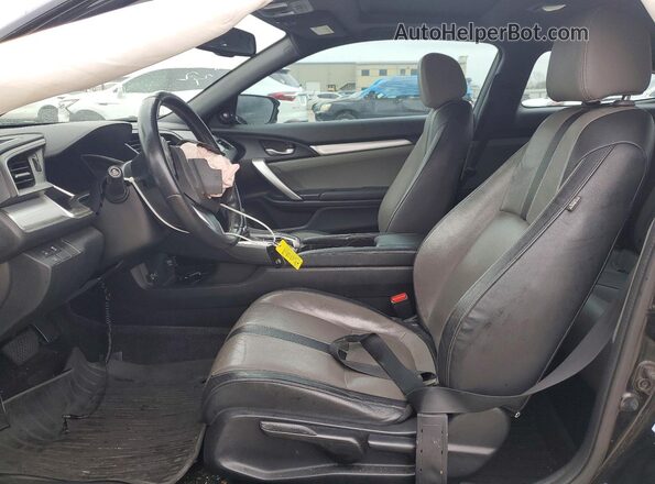 2HGFC3B97JH351775 2018 HONDA CIVIC Black წინა სალონის ხედი