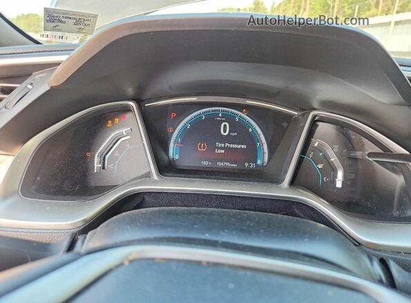 2HGFC3B98HH359281 2017 HONDA CIVIC Gray Սարքավորումների վահանակի տեսք