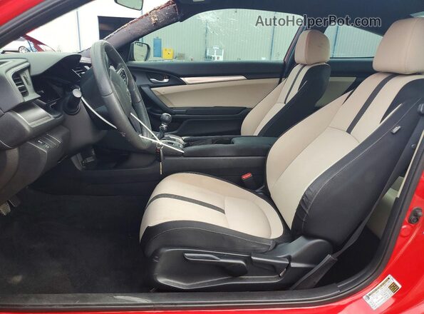 2HGFC4A52JH302035 2018 HONDA CIVIC Red Widok wnętrza z przodu