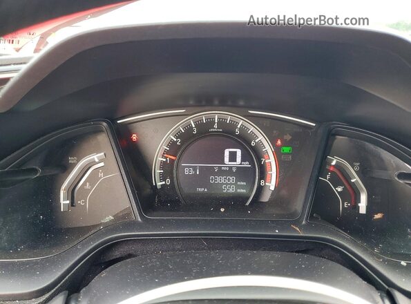 2HGFC4A52JH302035 2018 HONDA CIVIC Red Widok zestawu wskaźników