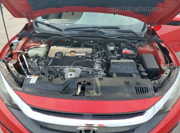 2HGFC4A52JH302035 2018 HONDA CIVIC Red Widok wnętrza z tyłu