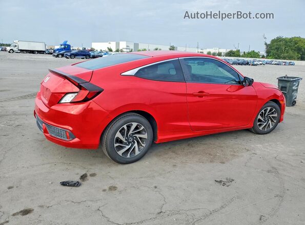 2HGFC4A52JH302035 2018 HONDA CIVIC Red Tył prawy