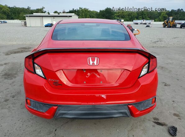 2HGFC4A52JH302035 2018 HONDA CIVIC Red Widok z tyłu