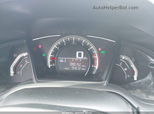 2HGFC4A58HH311901 2017 HONDA CIVIC Blue უკანა სავარძლების ხედი