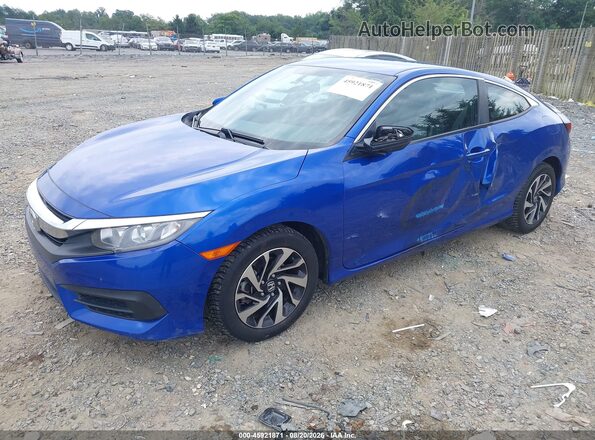 2HGFC4A58HH311901 2017 HONDA CIVIC Blue წინა მარცხენა ხედი სამი მეოთხედიდან