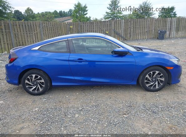 2HGFC4A58HH311901 2017 HONDA CIVIC Blue უკანა სალონის ხედი