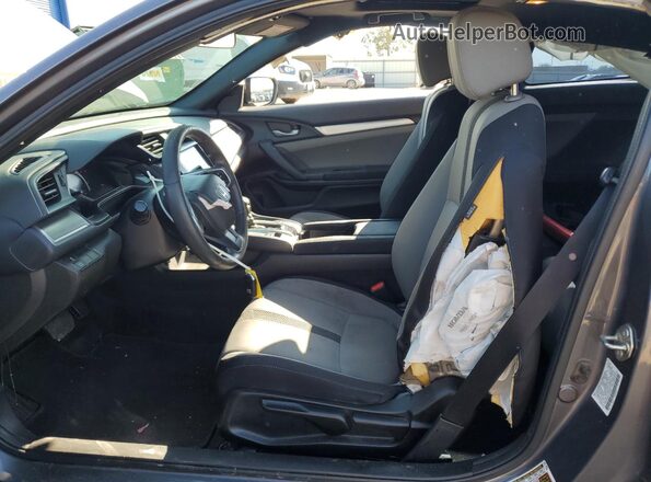 2HGFC4B02HH301934 2017 HONDA CIVIC Charcoal Вид салону спереду