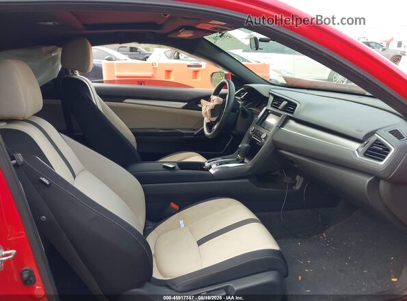2HGFC4B02HH312156 2017 HONDA CIVIC Red Вид салону спереду