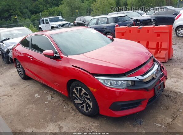 2HGFC4B02HH312156 2017 HONDA CIVIC Red Вид задньої частини салону