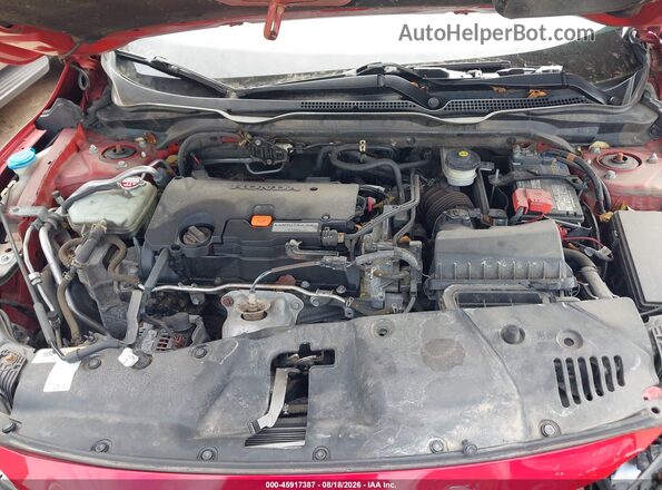 2HGFC4B02HH312156 2017 HONDA CIVIC Red Вид ззаду