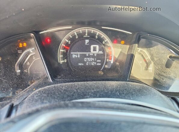 2HGFC4B05JH300900 2018 HONDA CIVIC Gray Vista del cuadro de instrumentos