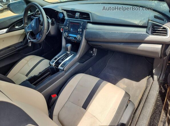 2HGFC4B07GH309445 2016 HONDA CIVIC Black Widok deski rozdzielczej