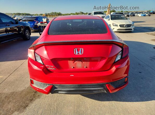 2HGFC4B07HH312153 2017 HONDA CIVIC Red Rear view
