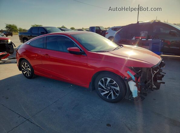 2HGFC4B07HH312153 2017 HONDA CIVIC Red Front right