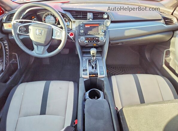 2HGFC4B07HH312153 2017 HONDA CIVIC Red Dashboard view