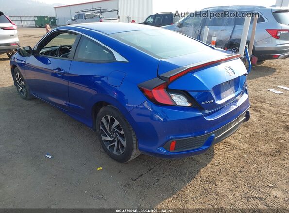 2HGFC4B07JH306178 2018 HONDA CIVIC Синий Задняя левая четверть