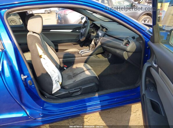 2HGFC4B07JH306178 2018 HONDA CIVIC Синий Вид салона спереди
