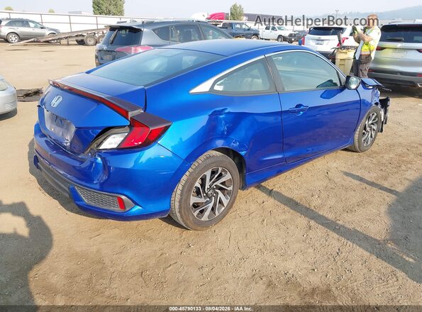 2HGFC4B07JH306178 2018 HONDA CIVIC Синий Задняя правая четверть