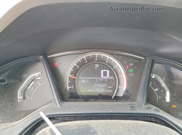 2HGFC4B09GH303484 2016 HONDA CIVIC Black Vista del cuadro de instrumentos