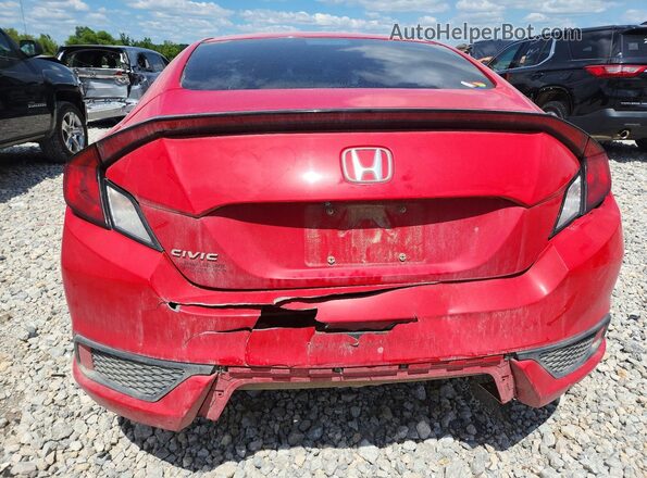 2HGFC4B0XGH303073 2016 HONDA CIVIC Red Rear view