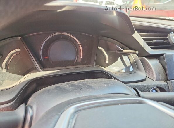 2HGFC4B0XGH303073 2016 HONDA CIVIC Red Instrument cluster view