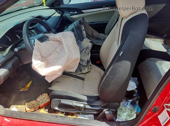 2HGFC4B0XGH303073 2016 HONDA CIVIC Red Front interior view