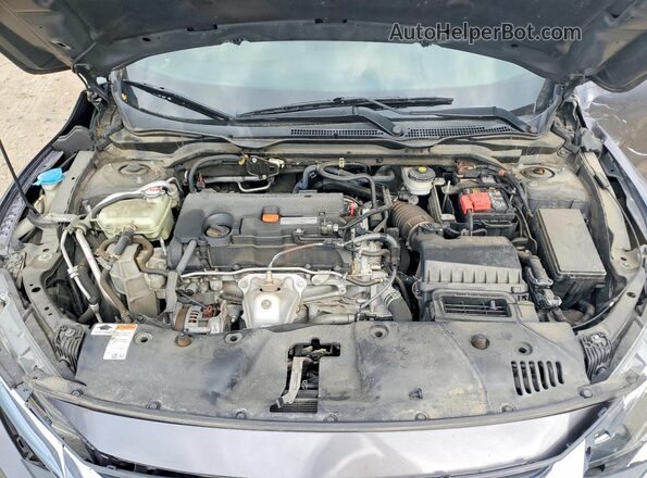 2HGFC4B0XJH303064 2018 HONDA CIVIC Gray უკანა სალონის ხედი