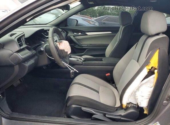 2HGFC4B0XJH303064 2018 HONDA CIVIC Gray წინა სალონის ხედი