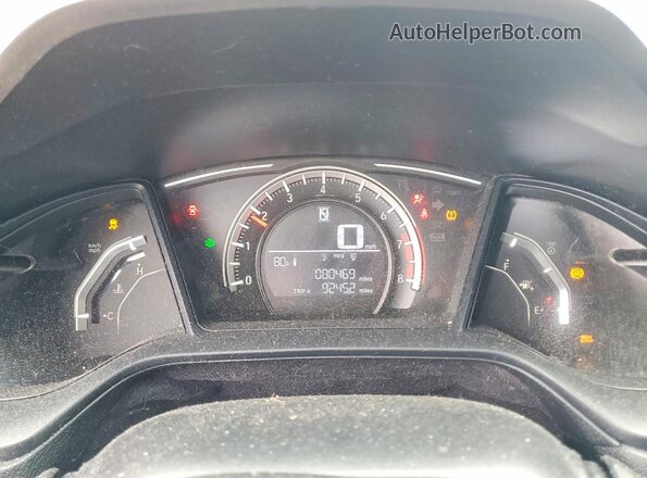 2HGFC4B0XJH303064 2018 HONDA CIVIC Gray ხელსაწყოთა პანელის ხედი