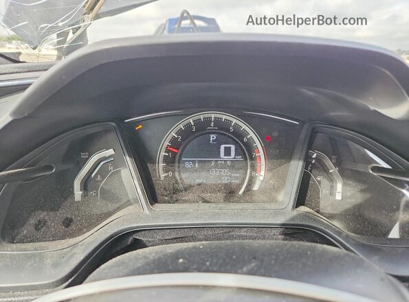 2HGFC4B53GH307865 2016 HONDA CIVIC Black Вид щитка приладів