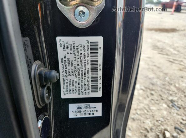 2HGFC4B53GH307865 2016 HONDA CIVIC Black Вид підкапотного простору