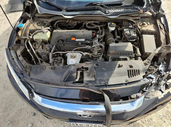 2HGFC4B53GH307865 2016 HONDA CIVIC Black Вид задньої частини салону