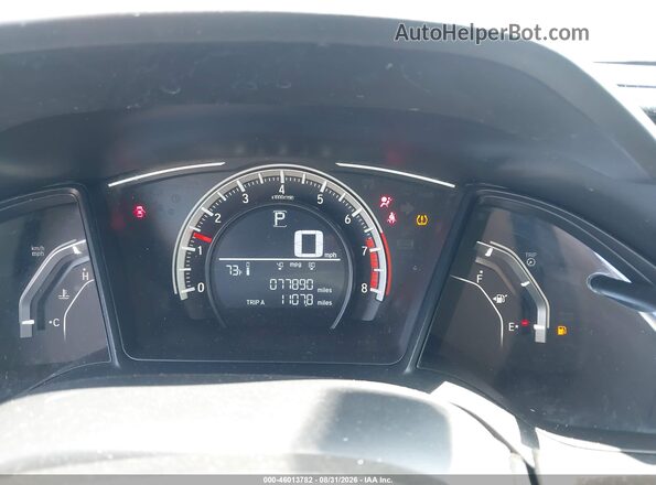 2HGFC4B54HH310176 2017 HONDA CIVIC White Widok tylnych siedzeń