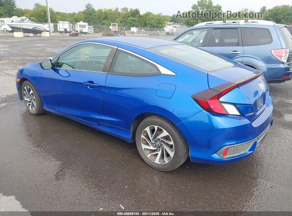 2HGFC4B57GH300613 2016 HONDA CIVIC Blue Rear left